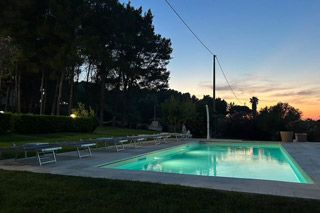 Swimming pool by Night